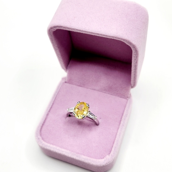 2.5 Canary Crushed ice statement ring - Picture 6 of 8